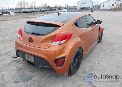 2016 Hyundai Veloster Turbo z USA, uszkodzony, nr VIN KMHTC6AE7GU303907
